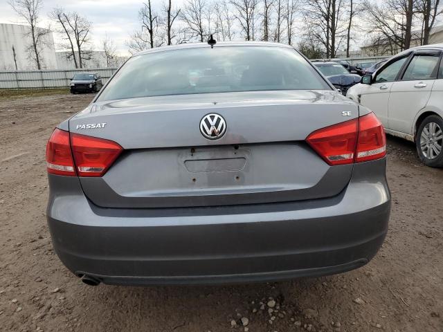 1VWBP7A39CC073793 - 2012 VOLKSWAGEN PASSAT SE GRAY photo 6