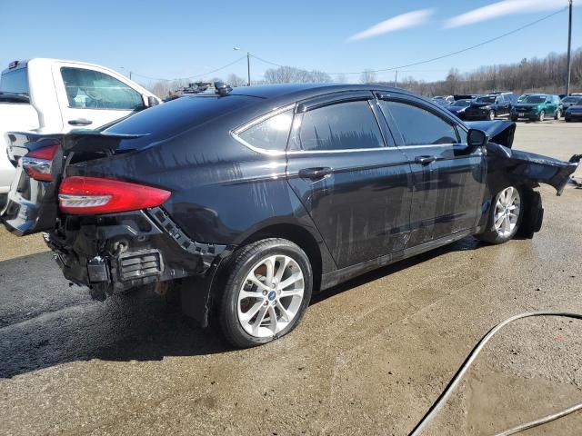 3FA6P0HD7LR129585 - 2020 FORD FUSION SE BLACK photo 3