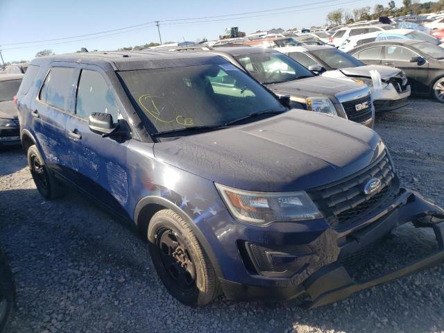 1FM5K8AR8HGC87386 - 2017 FORD EXPLORER POLICE INTERCEPTOR 蓝色 照片 4