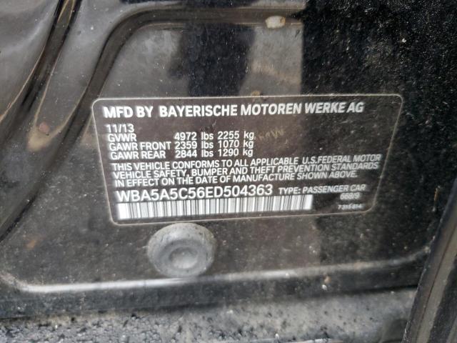 WBA5A5C56ED504363 - 2014 BMW 528 I BLACK photo 12