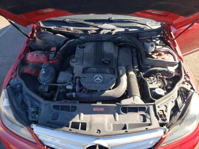 WDDGF4HBXCR233447 - 2012 MERCEDES-BENZ C 250 RED photo 11