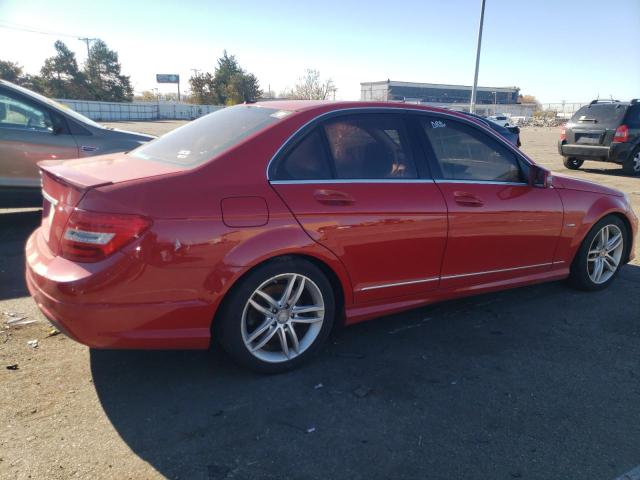 WDDGF4HBXCR233447 - 2012 MERCEDES-BENZ C 250 RED photo 3