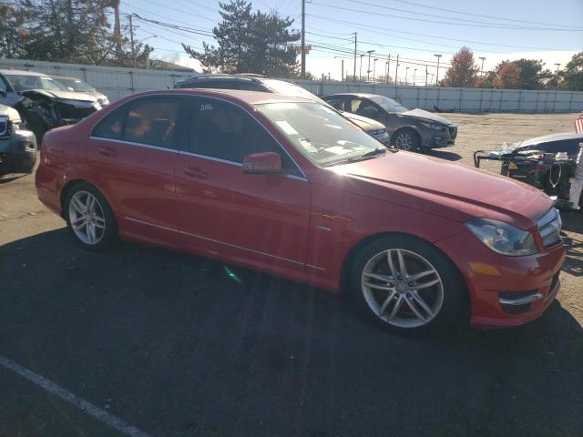 WDDGF4HBXCR233447 - 2012 MERCEDES-BENZ C 250 RED photo 4