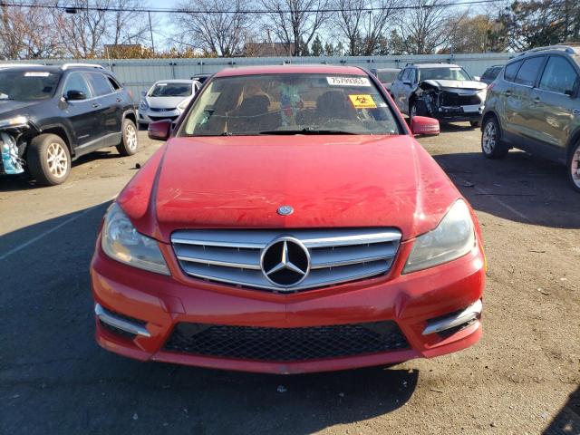 WDDGF4HBXCR233447 - 2012 MERCEDES-BENZ C 250 RED photo 5