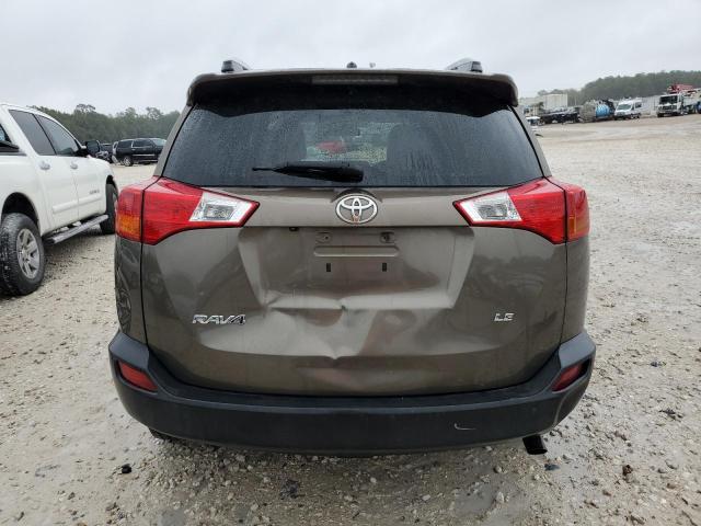 2T3ZFREV5DW067256 - 2013 TOYOTA RAV4 LE BROWN photo 6