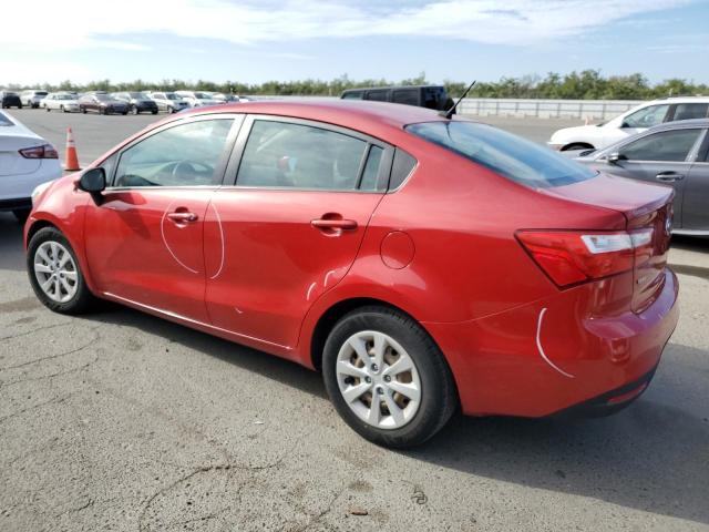 KNADM4A35D6267169 - 2013 KIA RIO LX RED photo 2