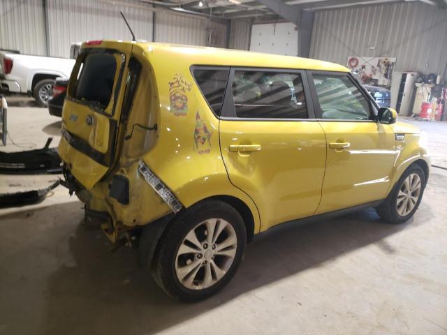 KNDJP3A52G7286270 - 2016 KIA SOUL + YELLOW photo 3