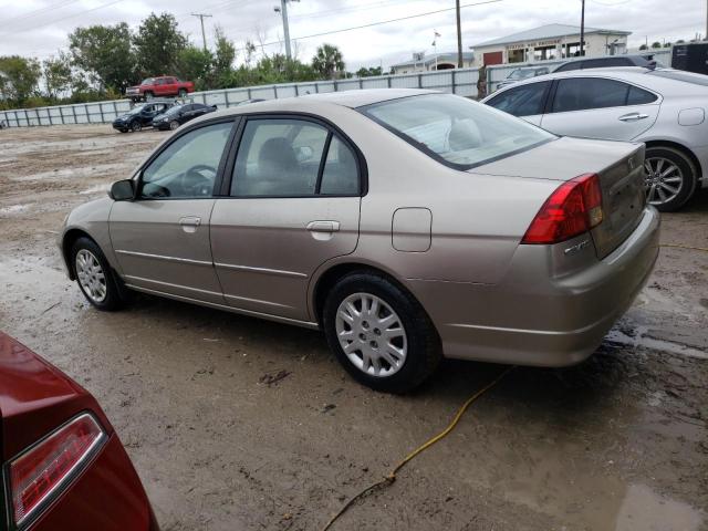 2HGES16604H910882 - 2004 HONDA CIVIC LX TAN photo 2