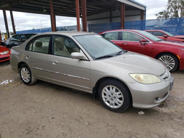 2HGES16604H910882 - 2004 HONDA CIVIC LX TAN photo 4