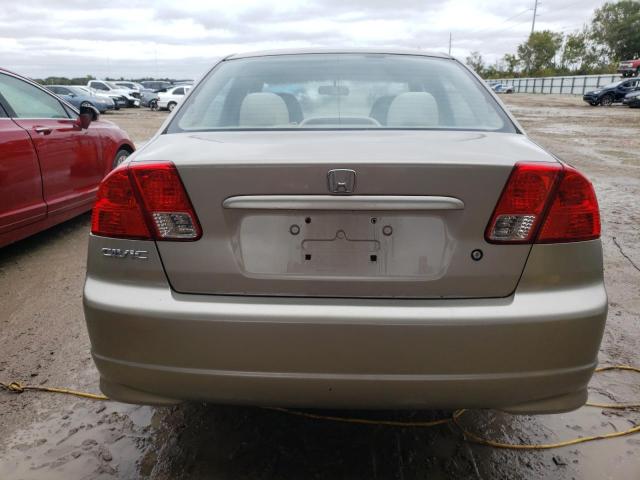 2HGES16604H910882 - 2004 HONDA CIVIC LX TAN photo 6