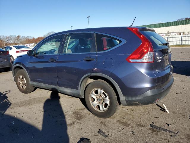 2HKRM4H34DH601647 - 2013 HONDA CR-V LX BLUE photo 2