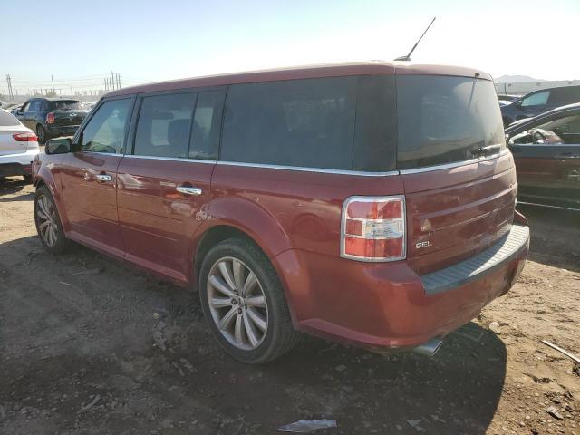 2FMGK5C8XFBA20315 - 2015 FORD FLEX SEL RED photo 2