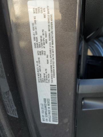 3C6MRVJG4ME514308 - 2021 RAM PROMASTER 3500 HIGH გრაფიტი ფოტო 10