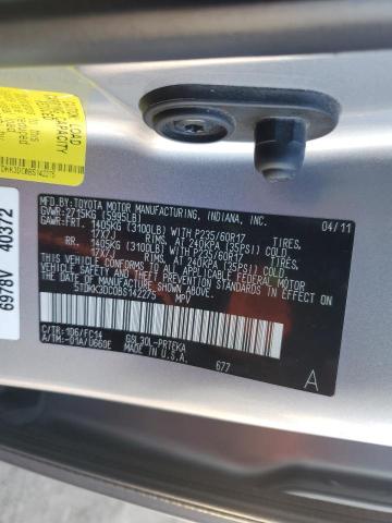 5TDKK3DC0BS142275 - 2011 TOYOTA SIENNA LE SILVER photo 13