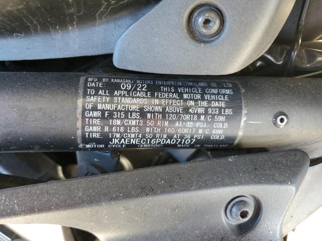 JKAENEC16PDA07107 - 2023 KAWASAKI EN650 C შავი ფოტო 10