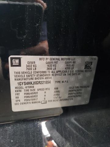 1GYS4HKJ6GR221894 - 2016 CADILLAC ESCALADE ESV LUXURY BLACK photo 13