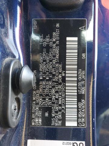 JTJBT20X180159272 - 2008 LEXUS GX 470 BLUE photo 14