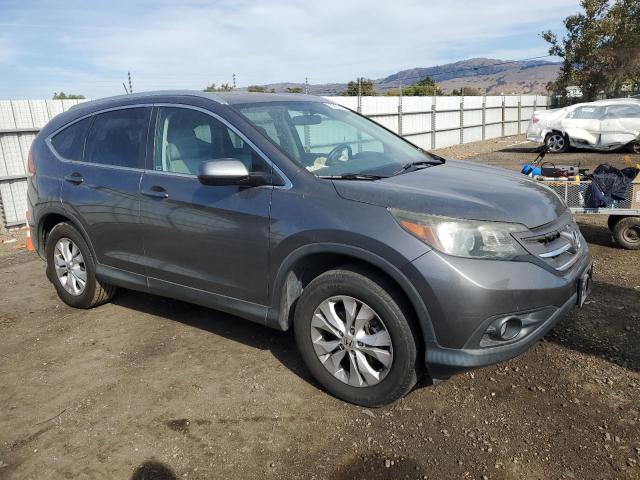 2HKRM4H72EH693863 - 2014 HONDA CR-V EXL GRAY photo 4