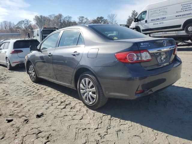 2T1BU4EE9DC989923 - 2013 TOYOTA COROLLA BASE GRAY photo 2