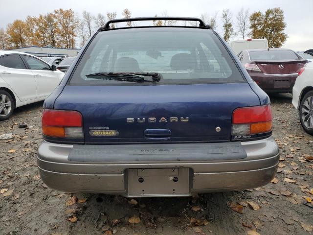 JF1GF4854VH821864 - 1997 SUBARU IMPREZA OUTBACK BLUE photo 6