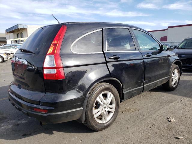 5J6RE4H78BL081942 - 2011 HONDA CR-V EXL BLACK photo 3