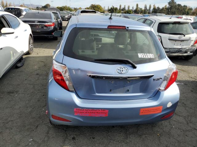 JTDKTUD37CD519359 - 2012 TOYOTA YARIS BLUE photo 6