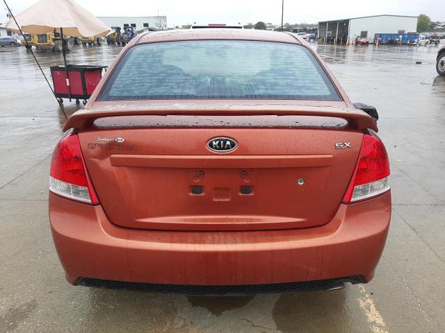 KNAFE121475009754 - 2007 KIA SPECTRA EX ORANGE photo 6