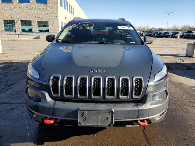 1C4PJMBS2HW564002 - 2017 JEEP CHEROKEE TRAILHAWK BLUE photo 5