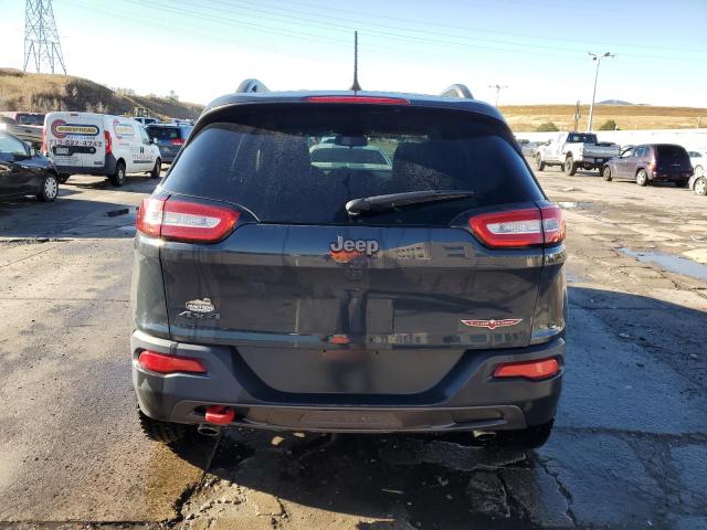 1C4PJMBS2HW564002 - 2017 JEEP CHEROKEE TRAILHAWK BLUE photo 6