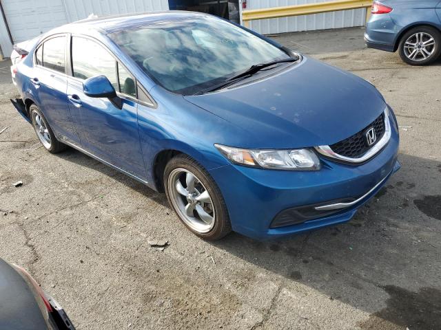 19XFB2F56EE260615 - 2014 HONDA CIVIC LX BLUE photo 4