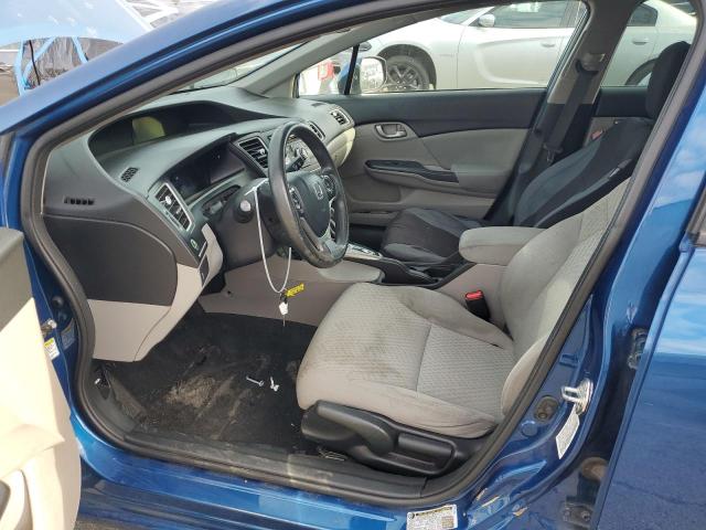 19XFB2F56EE260615 - 2014 HONDA CIVIC LX BLUE photo 7