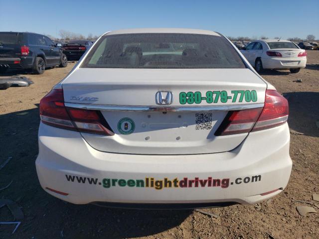 19XFB2F98EE048639 - 2014 HONDA CIVIC EXL WHITE photo 6