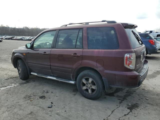 2HKYF18617H512170 - 2007 HONDA PILOT EXL BURGUNDY photo 2