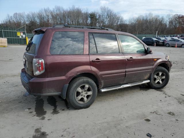 2HKYF18617H512170 - 2007 HONDA PILOT EXL BURGUNDY photo 3