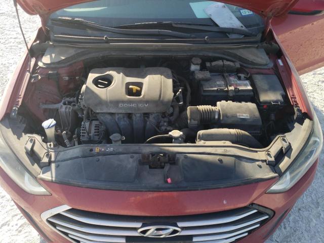 KMHD74LF6HU116257 - 2017 HYUNDAI ELANTRA SE RED photo 11