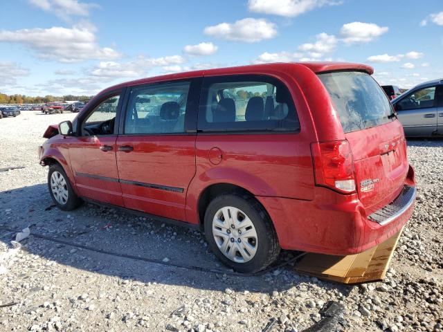 2C4RDGBG5ER109291 - 2014 DODGE GRAND CARA SE RED photo 2