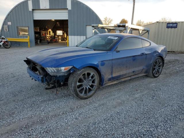 1FA6P8AM5H5277110 - 2017 FORD MUSTANG BLUE photo 1