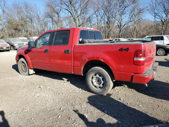 1FTPW14525FA24281 - 2005 FORD F150 SUPERCREW RED photo 2