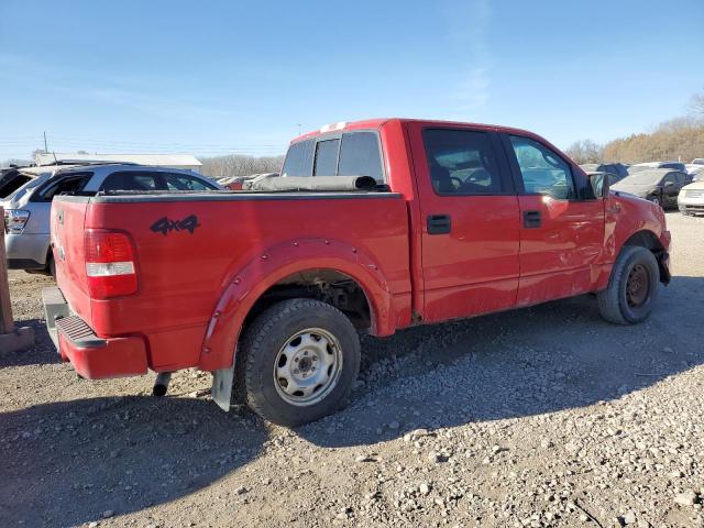 1FTPW14525FA24281 - 2005 FORD F150 SUPERCREW RED photo 3