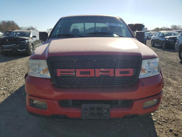 1FTPW14525FA24281 - 2005 FORD F150 SUPERCREW RED photo 5