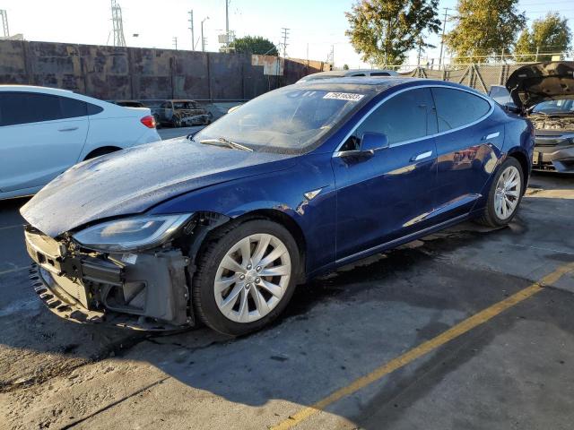 5YJSA1E11GF157710 - 2016 TESLA MODEL S ლურჯი ფოტო 1