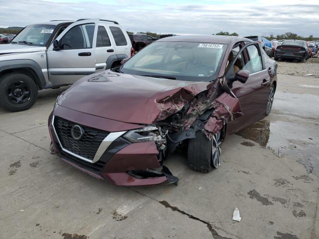 3N1AB8CV5LY298434 - 2020 NISSAN SENTRA SV MAROON photo 1