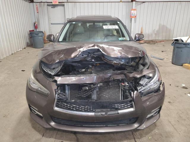 JN1BV7AR4EM697109 - 2014 INFINITI Q50 BASE BROWN photo 5