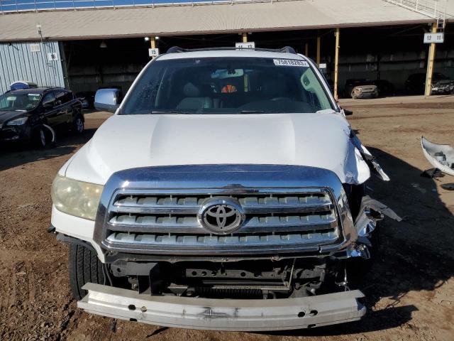 5TDZY68A38S003533 - 2008 TOYOTA SEQUOIA LIMITED WHITE photo 5