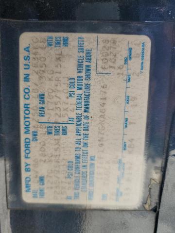 1FTEF14N7GNA64176 - 1986 FORD F150 BLUE photo 12