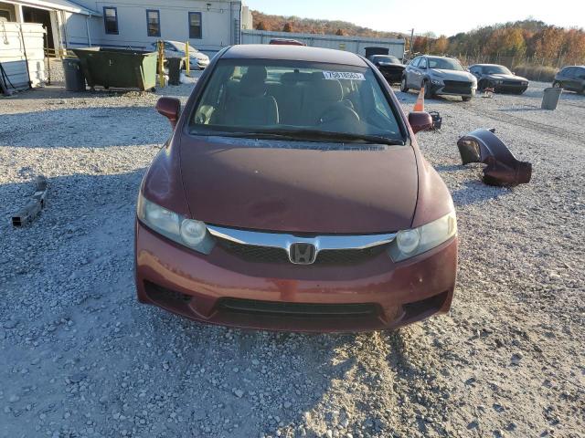 2HGFA1F56AH542864 - 2010 HONDA CIVIC LX MAROON photo 5