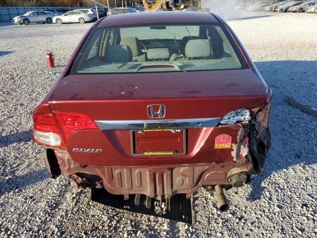 2HGFA1F56AH542864 - 2010 HONDA CIVIC LX MAROON photo 6