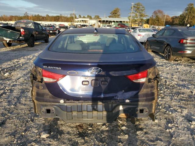 5NPDH4AE7CH112054 - 2012 HYUNDAI ELANTRA GLS BLUE photo 6