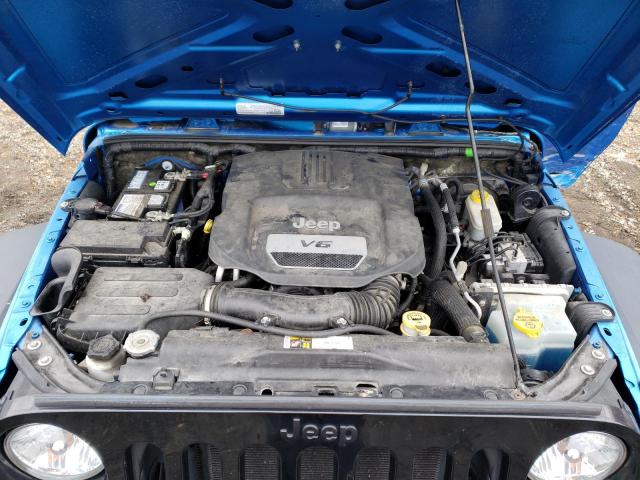 1C4AJWAG0GL266871 - 2016 JEEP WRANGLER SPORT BLUE photo 12