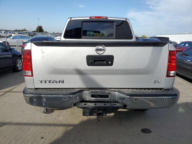 1N6AA0ED0EN506464 - 2014 NISSAN TITAN S SILVER photo 6